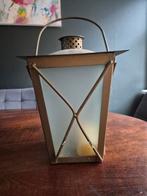 Vintage Lantaarn met Glas, Ophalen, Gebruikt, Vintage, Glas