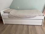 IKEA Lakt bed incl matras logeerbed, Huis en Inrichting, Slaapkamer | Bedden, 90 cm, Eenpersoons, Wit, Ophalen of Verzenden