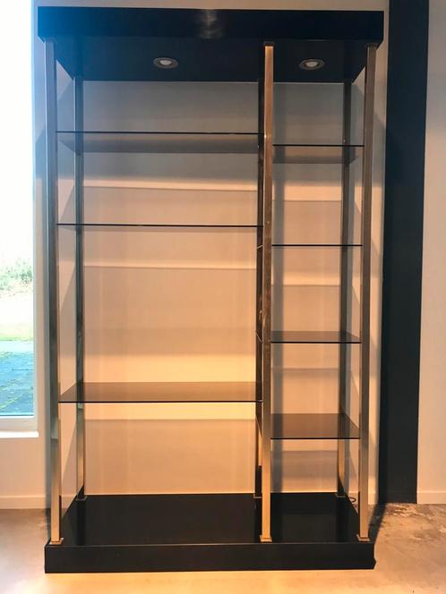 Vitrinekast Belgochrome, Huis en Inrichting, Kasten | Vitrinekasten, Gebruikt, 200 cm of meer, 100 tot 150 cm, 25 tot 50 cm, Met plank(en)