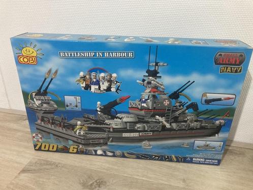 COBI 4701 battleship in harbour misb zeldzame set uit 2010, Kinderen en Baby's, Speelgoed | Bouwstenen, Nieuw, Overige merken