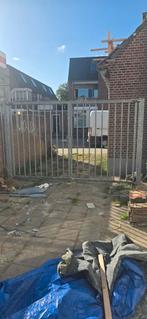 Poort gegalvaniseerd Heras   340x200  LxB, Ophalen of Verzenden, Gebruikt
