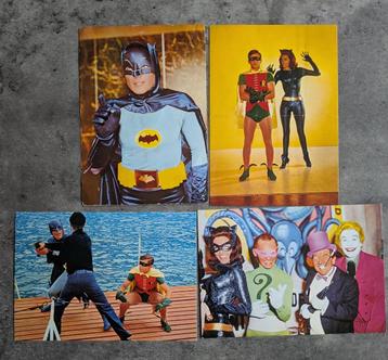 BATMAN POST KAARTEN JAREN 60 4X PRENTEN PLAATJES beschikbaar voor biedingen