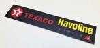 TEXACO Havoline    reclamebord kunststof  50 x10 cm, Gebruikt, Verzenden