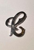 vintage 835 zilveren broche van de letter  ‘C’  of  ‘e’, Ophalen of Verzenden, Zo goed als nieuw, Zilver, Zilver