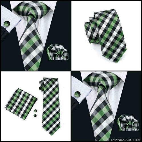 Dennis Gadgets: 100 % zijden stropdas ( 3 delig !! ) DG 0942, Kleding | Heren, Stropdassen, Nieuw, Met patroon, Groen, Ophalen of Verzenden