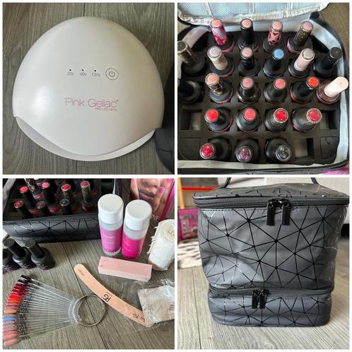 KOOPJE! Grote startersset Pink Gellac 19 kleuren compleet!, Sieraden, Tassen en Uiterlijk, Uiterlijk | Cosmetica en Make-up, Zo goed als nieuw