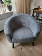 Grijze Rosaly fauteuil van leen bakker., Ophalen, Gebruikt, Minder dan 75 cm, 75 tot 100 cm