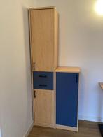 2 kledingkasten licht eiken met blauw, Huis en Inrichting, Ophalen, Minder dan 50 cm, Gebruikt, 200 cm of meer
