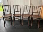 Stoelen, cafe/ bistro stoelen €65,- voor 4 stuks, Huis en Inrichting, Stoelen, Ophalen, Gebruikt, Bruin, Vier