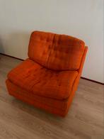 Zeldzame lounge fauteuil retro leolux vintage oranje, Minder dan 150 cm, Stof, Ophalen of Verzenden, Eenpersoons