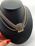 S643 Prachtig zilveren collier Noors ontwepr, Sieraden, Tassen en Uiterlijk, Antieke sieraden, Ophalen of Verzenden, Zilver, Ketting