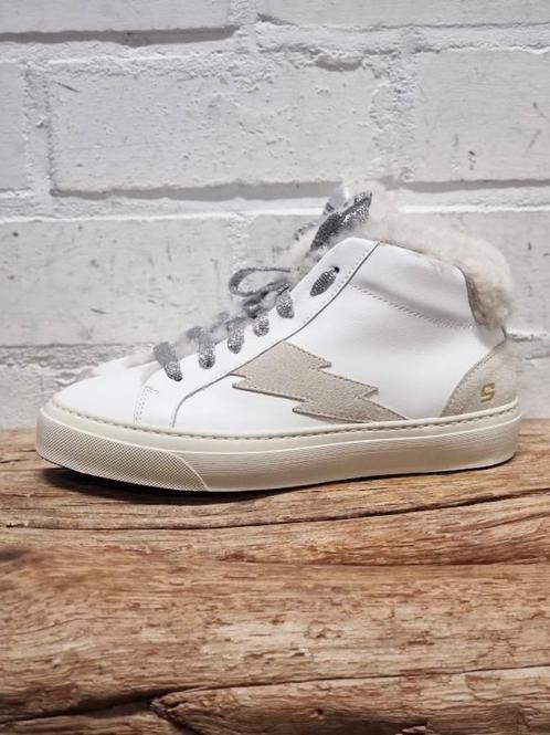 Stokton - Prachtige leren sneakers maat 40 - Nieuw €255, Kleding | Dames, Schoenen, Nieuw, Sneakers of Gympen, Wit, Ophalen of Verzenden