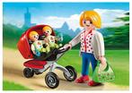 PLAYMOBIL 5573 Tweeling Kinderwagen met Mama 15 delig, Kinderen en Baby's, Speelgoed | Playmobil, Nieuw, Complete set, Ophalen of Verzenden