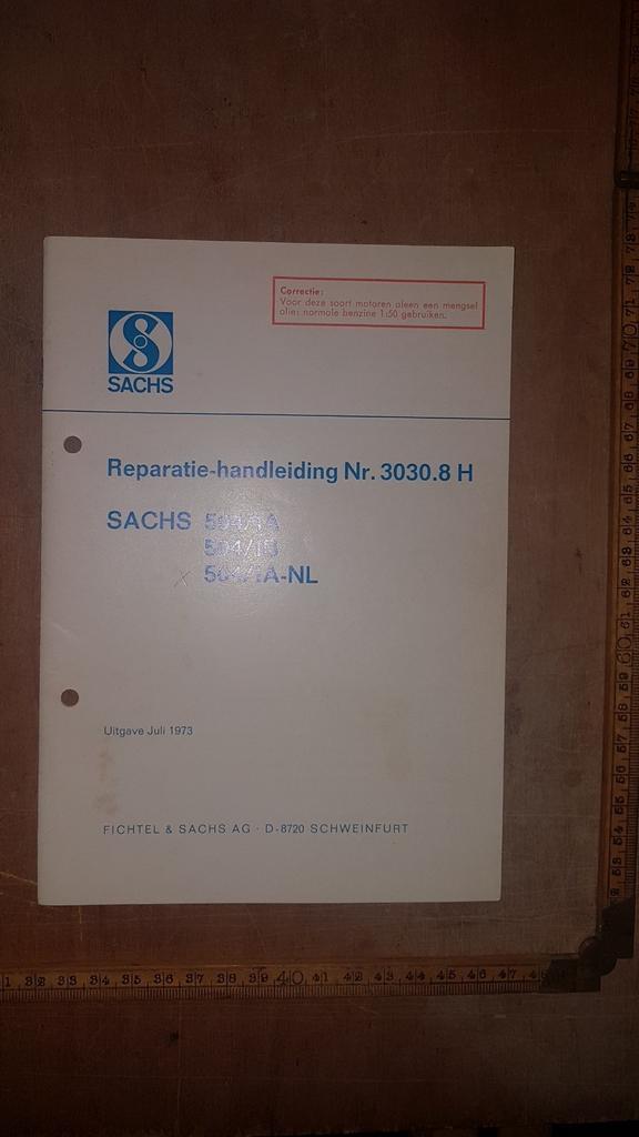 Sachs 504/1 Reparatie Handboek, Fietsen en Brommers, Handleidingen en Instructieboekjes, Zo goed als nieuw, Ophalen of Verzenden