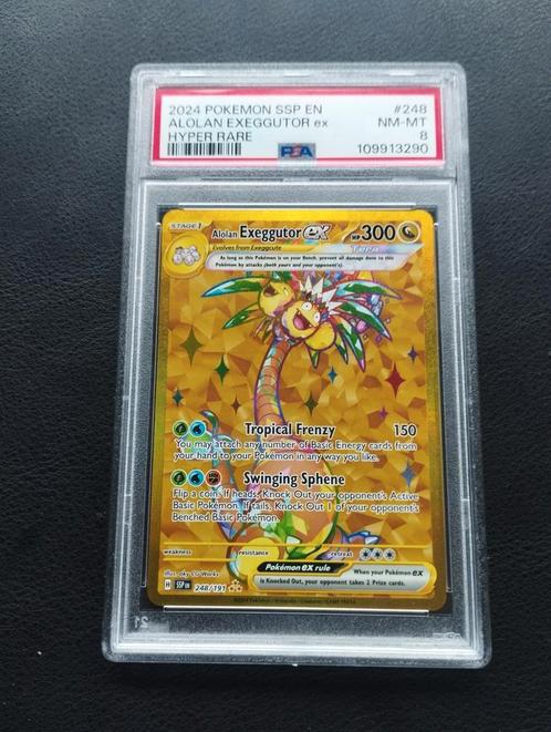Exeggutor EX Holo Pokemon kaart Surging Sparks PSA8 NM, Hobby en Vrije tijd, Verzamelkaartspellen | Pokémon, Zo goed als nieuw