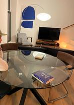 Glazen Eettafel Kave Home - Rond, Ophalen, Gebruikt, Rond, Tot twee personen