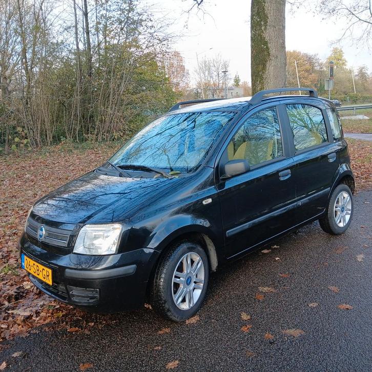 Fiat Panda 1.2 44KW 60PK 2005 Zwart, Auto's, Fiat, Particulier, Panda, Benzine, C, Hatchback, Handgeschakeld, Origineel Nederlands