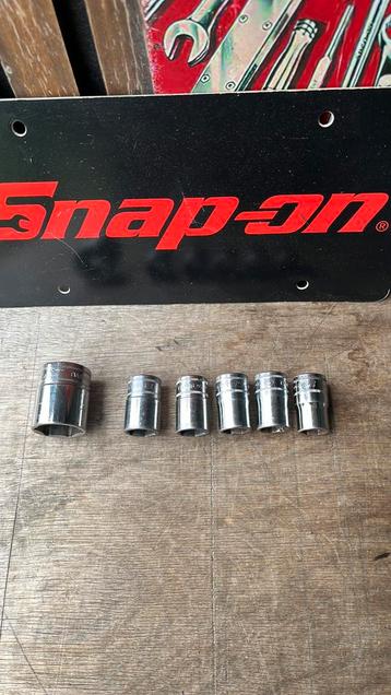 6 stuks Snap On doppen 1/2” drive beschikbaar voor biedingen