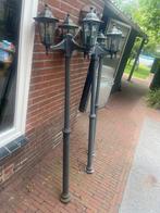 Aluminium lantaarn palen set van 3, Tuin en Terras, Ophalen, Gebruikt, Staande lamp, Aluminium