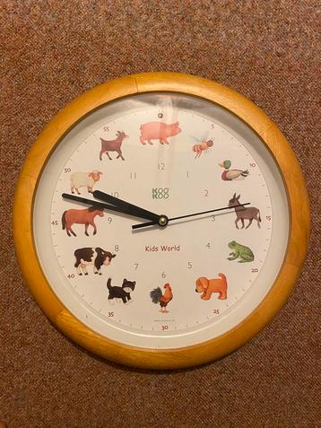 Kookoo Kidsworld Kinderklok met Geluid beschikbaar voor biedingen