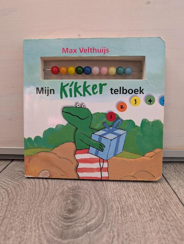 Mijn kikker telboek met telraam - Max Velthuijs, Boeken, Kinderboeken | Baby's en Peuters, Gelezen, 3 tot 4 jaar, Uitklap-, Voel- of Ontdekboek