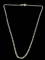 14 karaats gouden Figaro Ketting - Lengte 41 cm - breed 2 mm, Sieraden, Tassen en Uiterlijk, Kettingen, Verzenden, ., Zo goed als nieuw