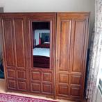 Antieke garderobe kast 2 delig, Ophalen, Eenpersoons
