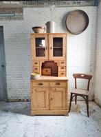 Antieke smalle grenen buffetkast 82 cm breed!, Ophalen of Verzenden