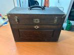 Antieke machinistenkist - gereedschapskist, Ophalen