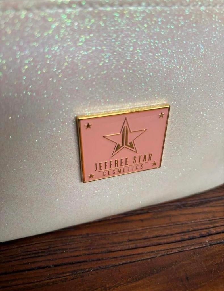 Jeffree Star Make-up Tasje ZGAN, Ophalen of Verzenden, Zo goed als nieuw, Beige, Hardcase