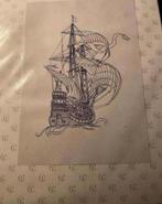 BORDUURPAKKET THEA GOUVERNEUR GALJOEN 981 GROOT, Verzenden, Nieuw, Handborduren, Borduurpakket