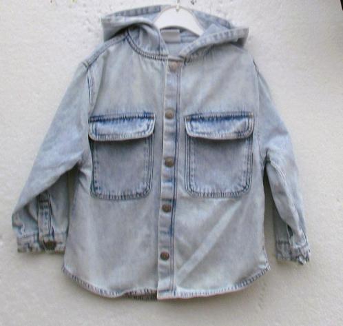stoere jeans bloesjas maat 92, Kinderen en Baby's, Kinderkleding | Maat 92, Zo goed als nieuw, Jongen of Meisje, Overhemd of Blouse