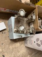 Moderne Plafondspot met 4 Lampen, Ophalen of Verzenden, Zo goed als nieuw, Metaal