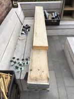 Balkhout 240 x 21,5 x 6 cm, Doe-het-zelf en Verbouw, Hout en Planken, Ophalen, Grenen, 200 tot 250 cm, 50 mm of meer