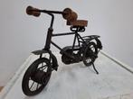 metalen beeld vintage van fiets, Ophalen of Verzenden, Zo goed als nieuw, Mens