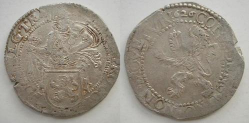 Utrecht ½ Leeuwendaalder zilver 1626 klein jaartal  -RRR-, Postzegels en Munten, Munten | Nederland, Losse munt, Overige waardes