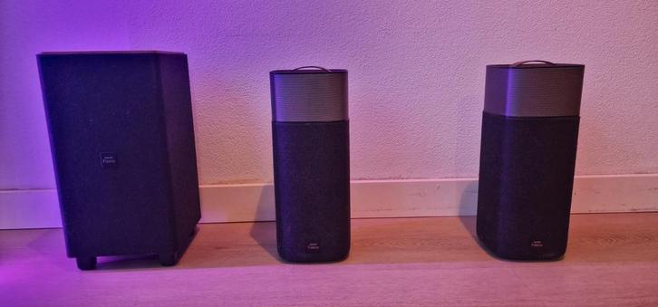Phillips Fidelio Home Cinema set, Audio, Tv en Foto, Luidsprekers, Zo goed als nieuw, Front, Rear of Stereo speakers, Philips