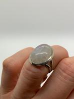 V832 Prachtige zilveren ring maansteen maat 16,75, Ophalen of Verzenden, Kleiner dan 17, X, Met edelsteen