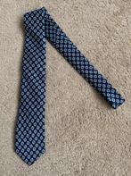 OLYMP Signature Stropdas - Marineblauw met Groen Patroon, Verzenden, Nieuw, Blauw