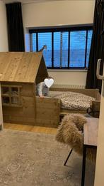 Huisjesbed van steigerhout, Kinderen en Baby's, Kinderkamer | Bedden, Zo goed als nieuw, 85 tot 100 cm, Ophalen, 180 cm of meer