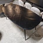 Eettafel Naomi Deens ovaal 180 cm Zwart Mangohout van Sohome, Nieuw, 150 tot 200 cm, Ophalen, Vijf personen of meer