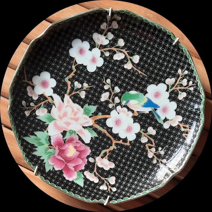 Japans Takahashi bord in bordenhanger / wandbord, Antiek en Kunst, Antiek | Wandborden en Tegels, Ophalen of Verzenden