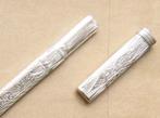 Antieke zilveren breipenhouder., Antiek en Kunst, Ophalen of Verzenden, Zilver