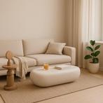 Vtwonen Pebble salontafel betonlook wit 100cm NIEUW!, Huis en Inrichting, Tafels | Salontafels, Ophalen, Nieuw, 50 tot 100 cm
