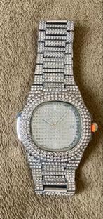 Dameshorloge met strass, Overige merken, Staal, Staal, Polshorloge