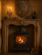 Massief Eiken Schouwdelen, Ophalen, Nieuw, Vrijstaande haard, Houthaard