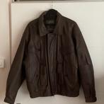 Bomberjack leer, Kleding | Heren, Ophalen of Verzenden, Gedragen, Maat 56/58 (XL), Bruin
