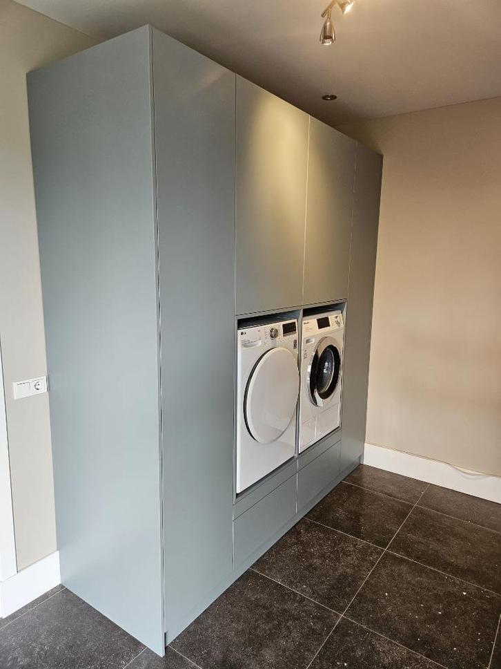 Wasmachinekast op maat, Huis en Inrichting, Kasten | Wandmeubels, Nieuw, 200 cm of meer, 25 tot 50 cm, Met lade(s), Met deur(en)
