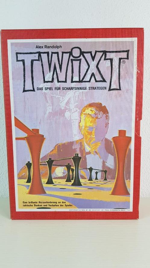 Twixt vintage bookcase spel van M3, 1964. 6A7, Hobby en Vrije tijd, Gezelschapsspellen | Bordspellen, Gebruikt, Ophalen of Verzenden