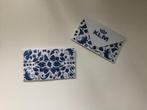 Leuke Delft blauwe enveloppe met inhoud peper en zout KLM, Ophalen of Verzenden, Nieuw, Glas of Kopje